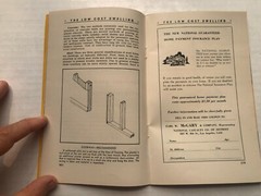 1937 The Low Cost Dwelling Booklet- Construction Ads and Building Techniques