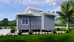 3 High Cub Container 24×40 Feet 2 Beds 1 Bath Shed Roof PDF (A4 Hard Copy)