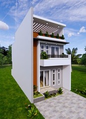 20×40 Feet House Plans 6×12 Meter 5 Bed 7 Bath Terrace R PDF Plan (A4 Hard Copy)