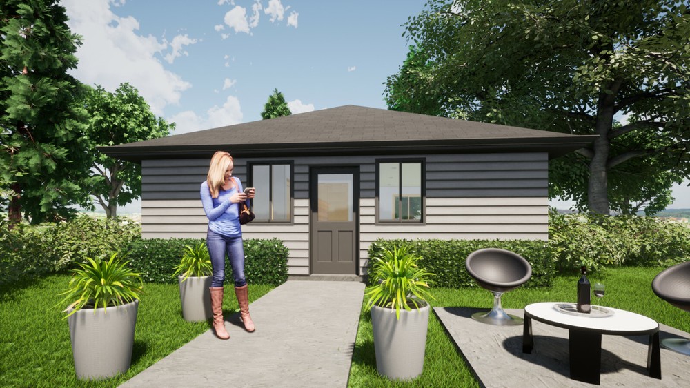Tiny Home House Plans – 1 Bedroom, 1 bath, PDF Blue Prints, Perfect for AirBnB  