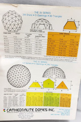 1970s Brochures/Building Plans GEODESIC DOME HOME LIVING by Cathedralite, Fuller