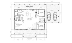 Oak Springs with carport House Custom Plan – Modern Farmhouse 3 Bed/2 Bath 1700