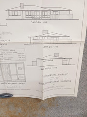 VTG 1950s Sentimental Modern H Roy Kelley Good Housekeeping House Floor Plan MCM