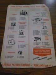 1950 Build It Yourself Easi-bild No 25 Magazine Rack Blueprint Plans