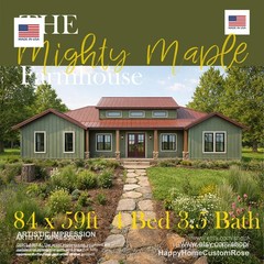 Mighty Maple Barndominium House Plan – 2636 SF, 4 Bed 3.5 Bath – Modern Open Flo
