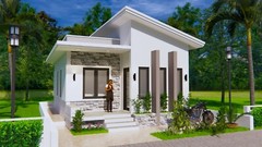 Custom Small House Plans 6×8 Meter 20×27 Feet 2 Beds 1 Bath (A4 Hard Copy)