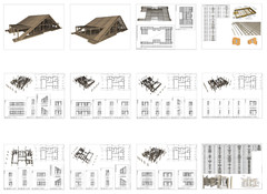 100’x54’ 4-Beds 4-Baths Charming A-Frame Architectural Build Plans PDF Download