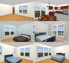 60×30 House — 4 bedroom 3 Bath — 1,800 sqft — PDF Floor Plan — Model 2