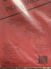 UCANDO Patio Furniture Picnic Table 2 Designs Blue Print Octagon Or Rectangular