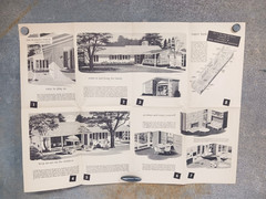 VTG 1950s All Family House Good Housekeeping Floor Plan MCM Ranch Sherwood Mills