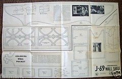 Wall Shelf & Wall Pocket Original Plans 1952 Craftsman Pattern Club