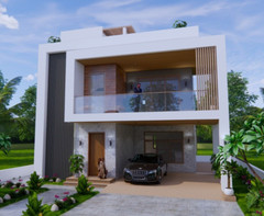 29×36 Feet House Plans 8.5×11 Meter 4 Bed 3 Bath Terrace Roof PDF & A4 Hard Copy