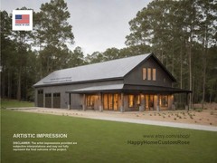 Brentwood Barn Barndominium House Plan – 100×36, 2310 SF, 4 Bed 3 Bath with 3-Ca