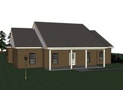 Abbigale 2161G 1 BRICK home, house plan 4 beds, 2.5 baths PDF