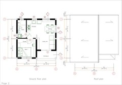 20×20 Feet Small House Plan 6×6 Meter 1 Bed 1 Bath Shed Roof PDF & A4 Hard Copy