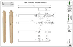 20′ x 24′ River Bend Cabin II Timber Frame Plan Set
