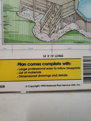 Ucando Pool Deck Plans B2030 R New In Package