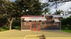 Mobile Home Building Plans – 24.5’x8′ with Loft Mezzanine, 196 sqft