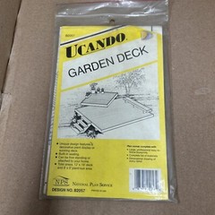 Ucando Garden Deck Building Plans NPS B2057