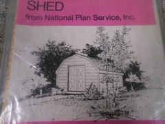 Do-It-Yourself Barn Storage Shed Plans VTG National Plan Service, INC. 12′ x 12′