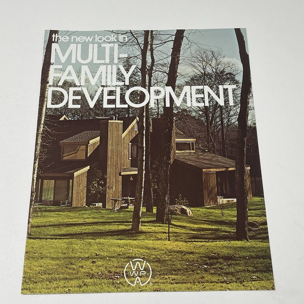 1960’s Western Wood Products Multi Family House Design Idea Dealer Brochure