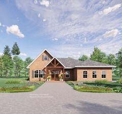 Brick Lane Farmstead Modern House Design 55 x 46 – 3 Bed 3 Bath Blueprint