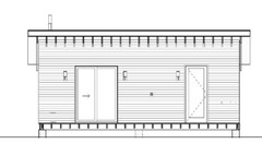 Modern 19′ x 28′ ADU/In-law Cabin / Guest / Tiny House Plans and Blueprints
