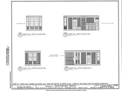 Southern Railroad Station, Montpelier, VA, architectural drawings, large set