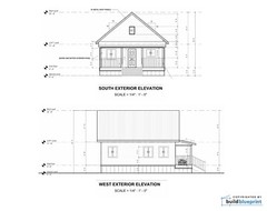 24 x 28 Modern Cabin w/ Loft Architectural & Construction Plans – PDF Download