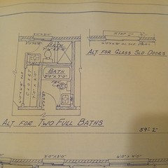 MCM 1966 House Blueprint Plans W.D. Farmer Homes Plan #246 1220 sf 60s Ranch Vtg