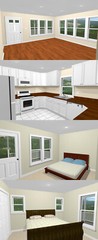28×32 House — 2 Bedroom 1 Bath — 895 sq ft — PDF Floor Plan — Model 1E