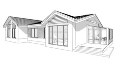 90’x55’ 3 Bed, 2 Bath, Garage, Porch, Architectural House Plans PDF Download.
