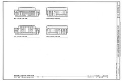 Frank Lloyd Wright’s Dana House Prairie Style home, detailed architectural plans