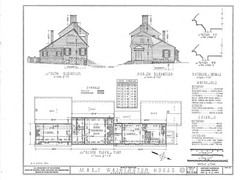 Mary Washington home, traditional colonial house, 4+ bedrooms, printed plans