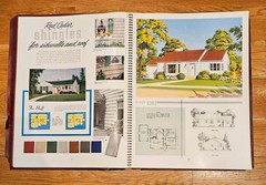 Amazing mid century modern 1950 house plans large folio book 96 pages MCM design
