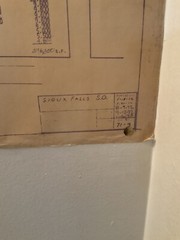 Vintage Blueprints 1972 Sioux Falls South Dakota
