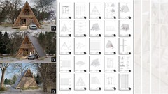800SF Tiny House Cabin Plans – Blueprints – Modern, Bathroom and Loft