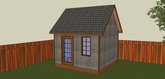 12′ x 12′ ft Tool Shed/Garden Shed, building plans, blueprints, lumber list -PDF