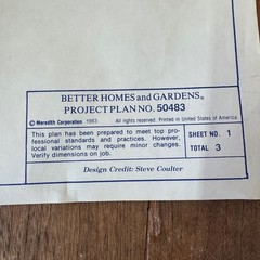 Better Homes & Gardens Adult & Child Heart Rockers Project Plan No. 50483