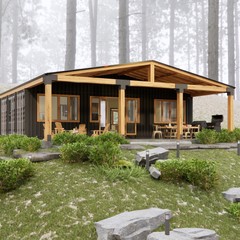 Container house plans – 4 bedrooms – 2 bathrooms – Digital PDF File
