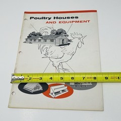 1960 Poultry Brooder Range Laying Shed Barn House Equipment Plans Blueprints