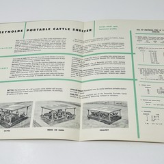 1953 Reynolds Aluminum How To Build Portable Cattle Shelter Plan Blueprint Farm