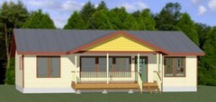 46×30 House — 3 Bedroom 2 Bath — PDF Floor Plan — 1,380 sq ft — Model 4B