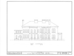 Historic house plans, Victorian Romanesque Mansion, architectural drawings