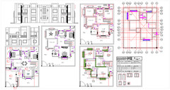 Spacious Residence Architectural Plans – 40’x50′ DWG Details for Sale!