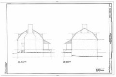 Dutch Colonial stone house, gambrel roof design, PRINTED architectural plans