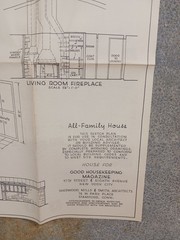 VTG 1950s All Family House Good Housekeeping Floor Plan MCM Ranch Sherwood Mills
