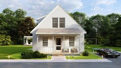 Family House 5 Bed, 2 Bathroom, Basement&Terrace CAD Blueprints Imperial