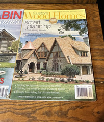 Log Cabin Home Plans Magazines Custom Wood Homes Lot of 3