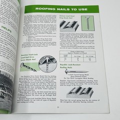 1959 Republic Steel Roofing On Farm Buildings Guide Manual Catalog Book Barn